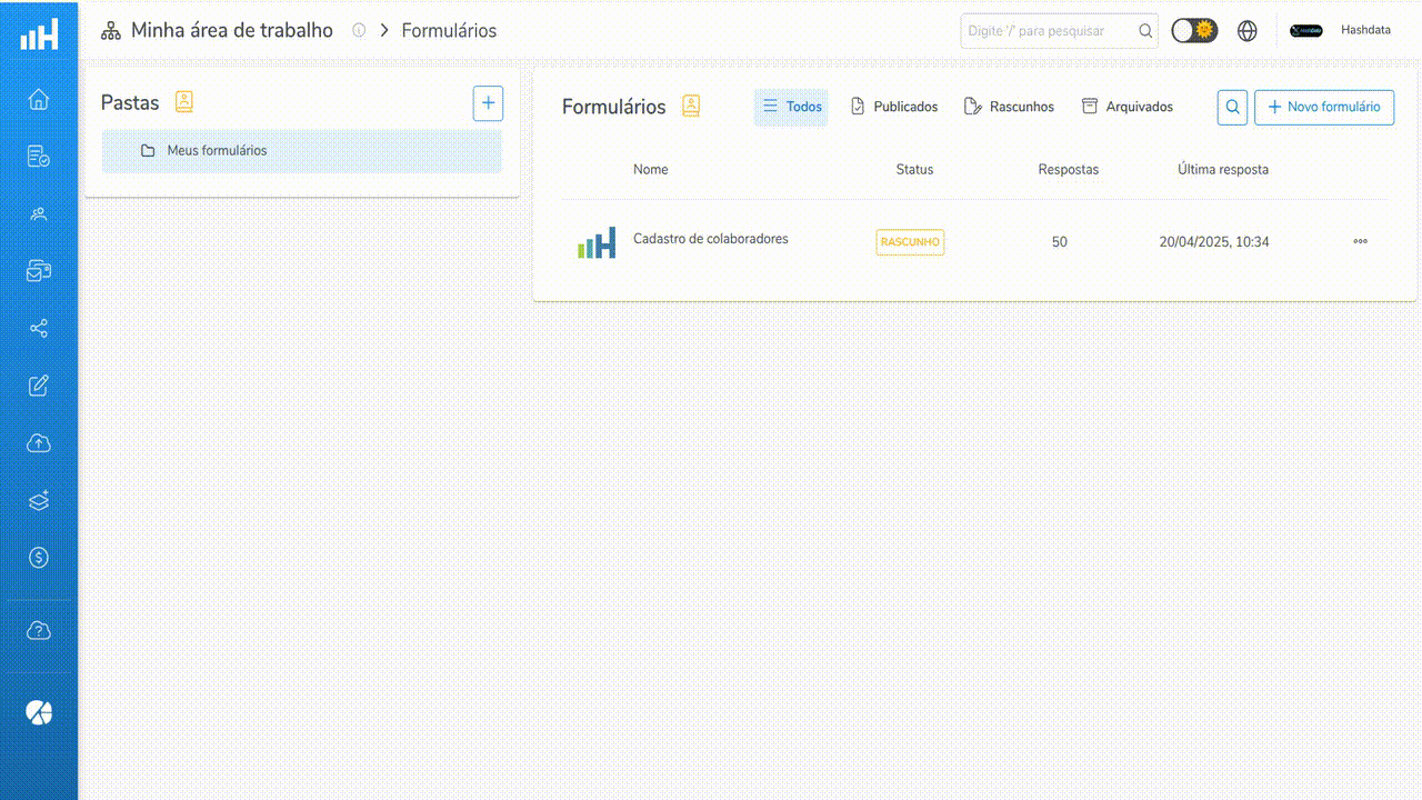 Como atualizar informações de um modelo de relatório e fazer o download do arquivo modelo.