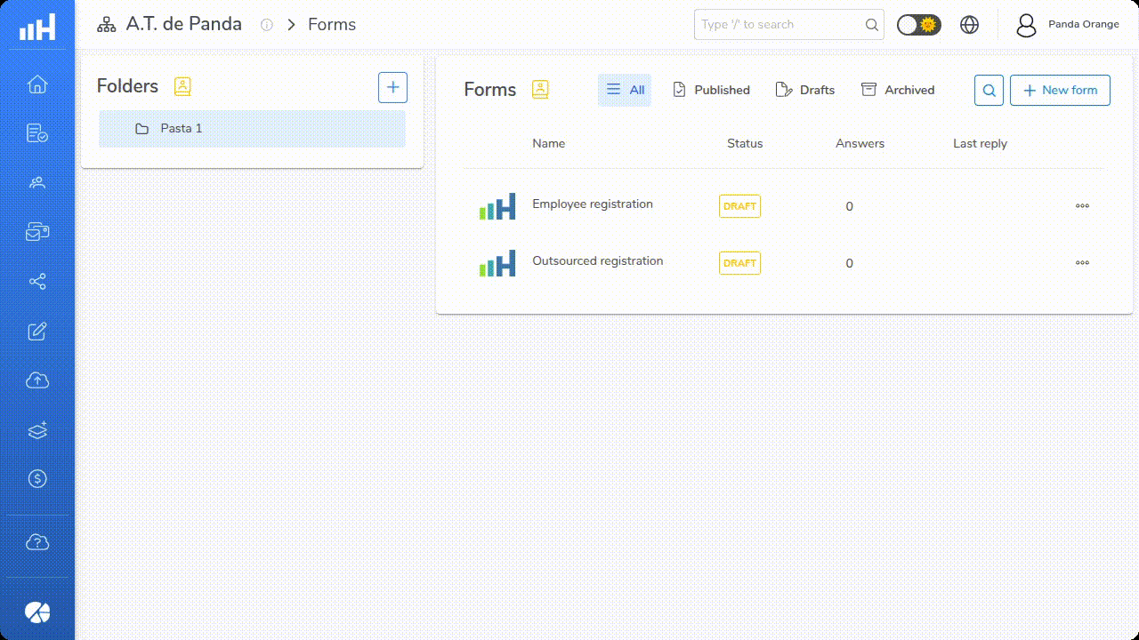 Exporting answer options. Click the image to enlarge it.