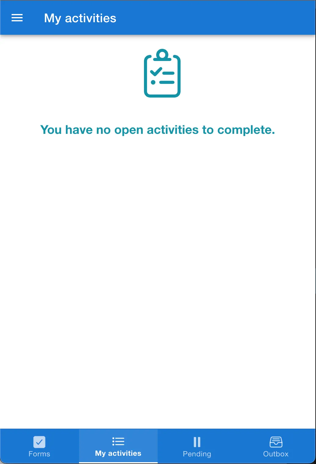 Mis Actividades en la aplicación móvil